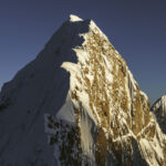 Mt Huntington as seen in the Alaska Range of Denali National Park
