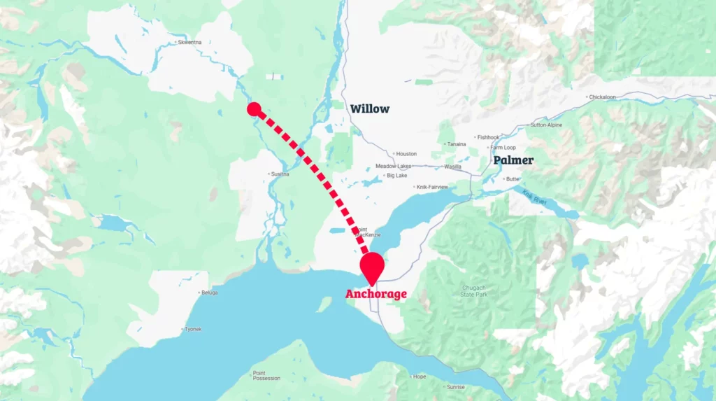 Flight Path to Fishing Spot